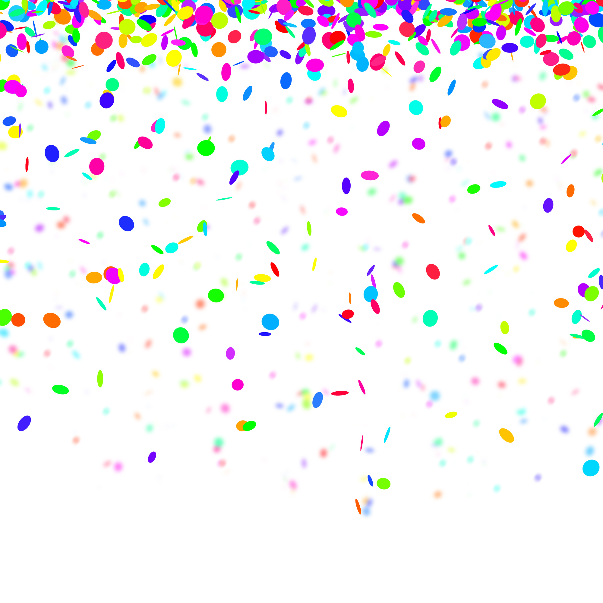Happy confetti background